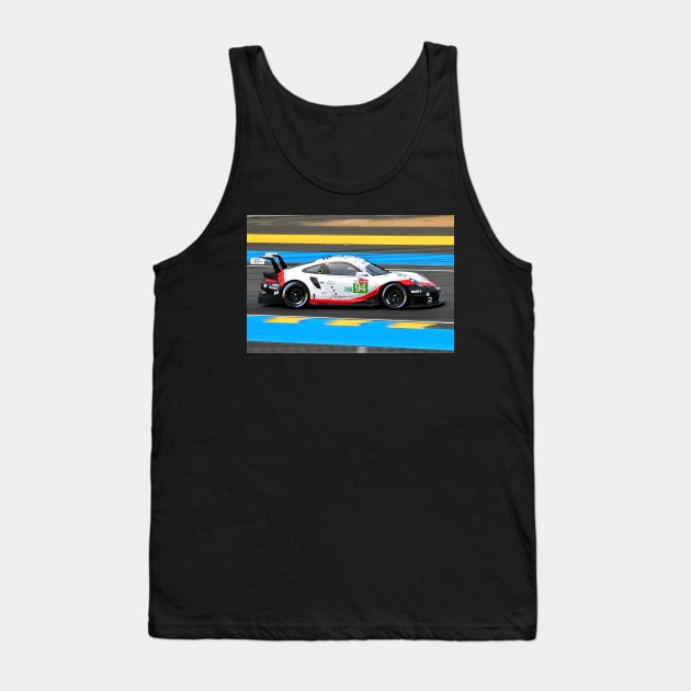 Porsche 911 RSR 24 Hours of Le Mans 2018 Tank Top by Andy Evans Photos